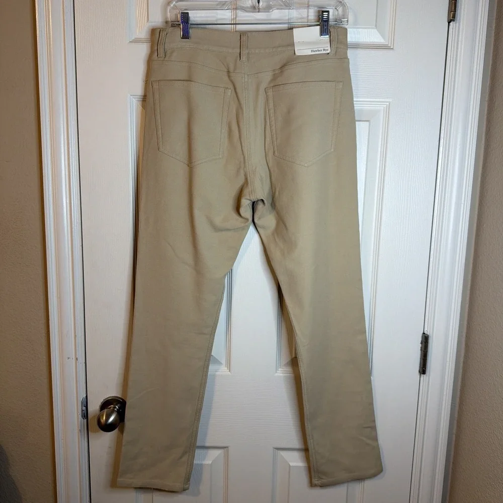 NWT Hawker Rye Jeans Mens 31 x 30 Tan Slim Fit Stretch Straight Twill Chino